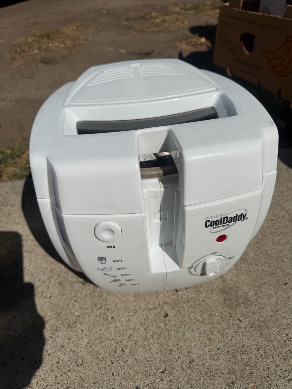 Presto CoolDaddy White Portable Deep Fryer